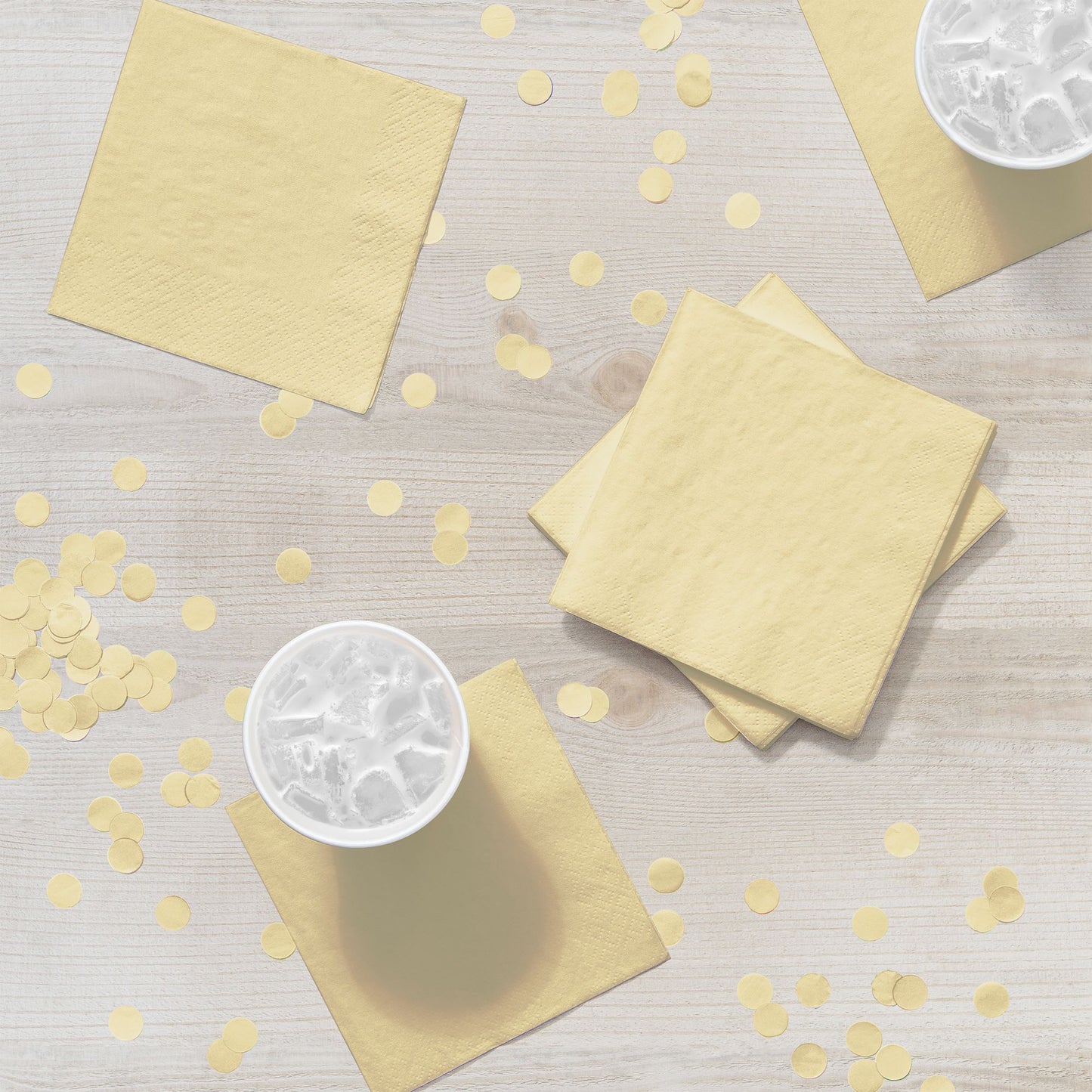 Ivory 2-Ply Beverage Napkins 600 ct Lifestyle Image