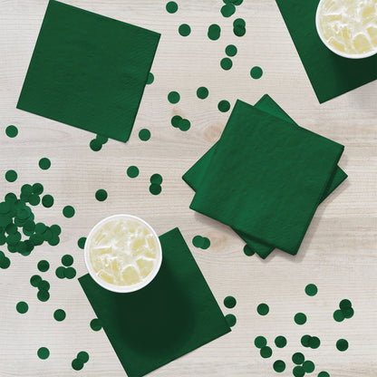 Hunter Green 2-Ply Beverage Napkins 600 ct Lifestyle Image
