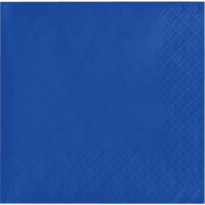 Cobalt Blue 2-Ply Beverage Napkins 600 ct