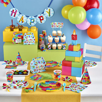 Block Bash Toy Blocks Napkins 192 ct on a table