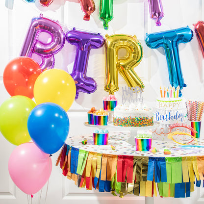 Primary Color Fringe Garlands 6 ct