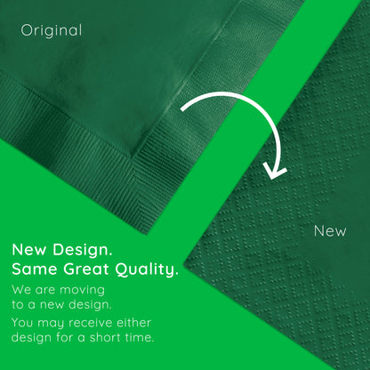 Emerald Green Beverage Napkins 3-Ply 500 ct  Emboss Callout Image