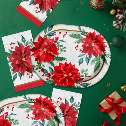 Festive Floral Beverage Napkins 192 ct