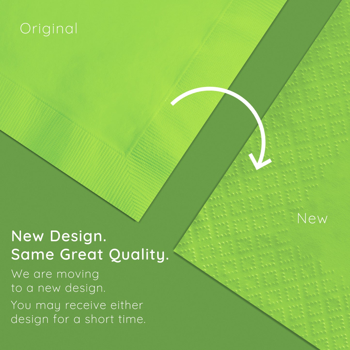 Value Friendly Fresh Lime Green Luncheon Napkins 240 ct Emboss Callout Image