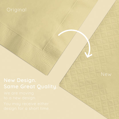 Ivory Beverage Napkins 3-Ply 500 ct Emboss Callout Image