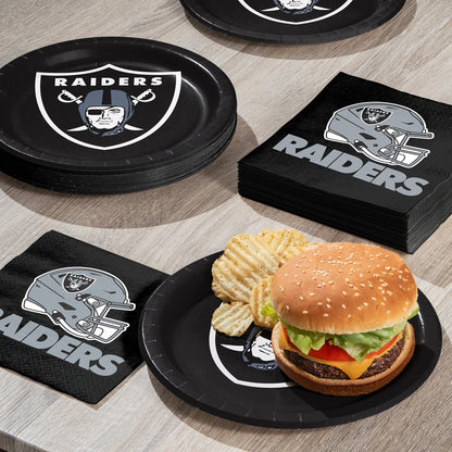 Las Vegas Raiders Dinner Plates 96 ct