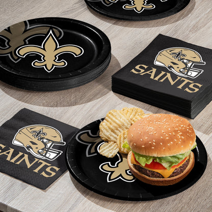 New Orleans Saints Dinner Plates 96 ct