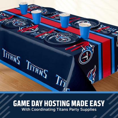 Officially Licensed Tennessee Titans NFL Football Dinner Plates 96 ct Bulk