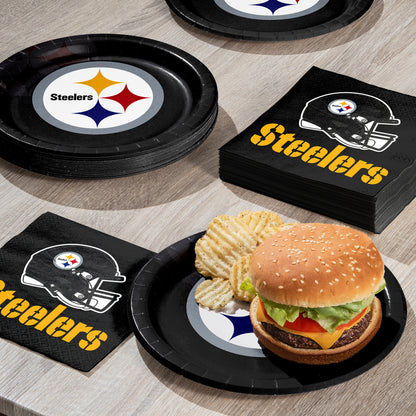 Pittsburgh Steelers Dinner Plates 96 ct