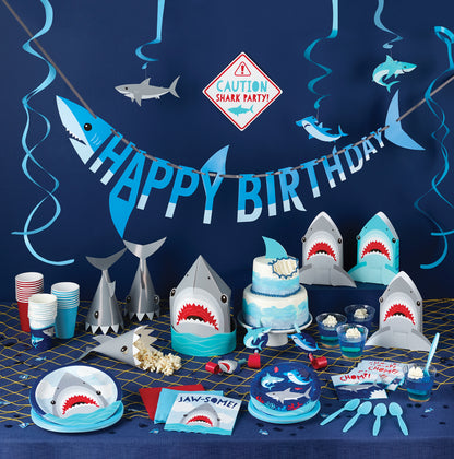 Shark Party Centerpieces 6 ct