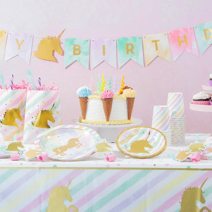 Sparkle Unicorn 9 oz Cups 96 ct