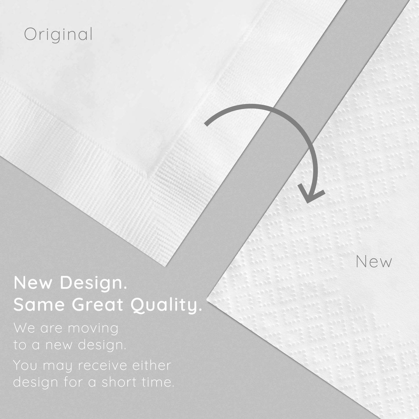 White 2-Ply Beverage Napkins 600 ct Emboss Callout Image