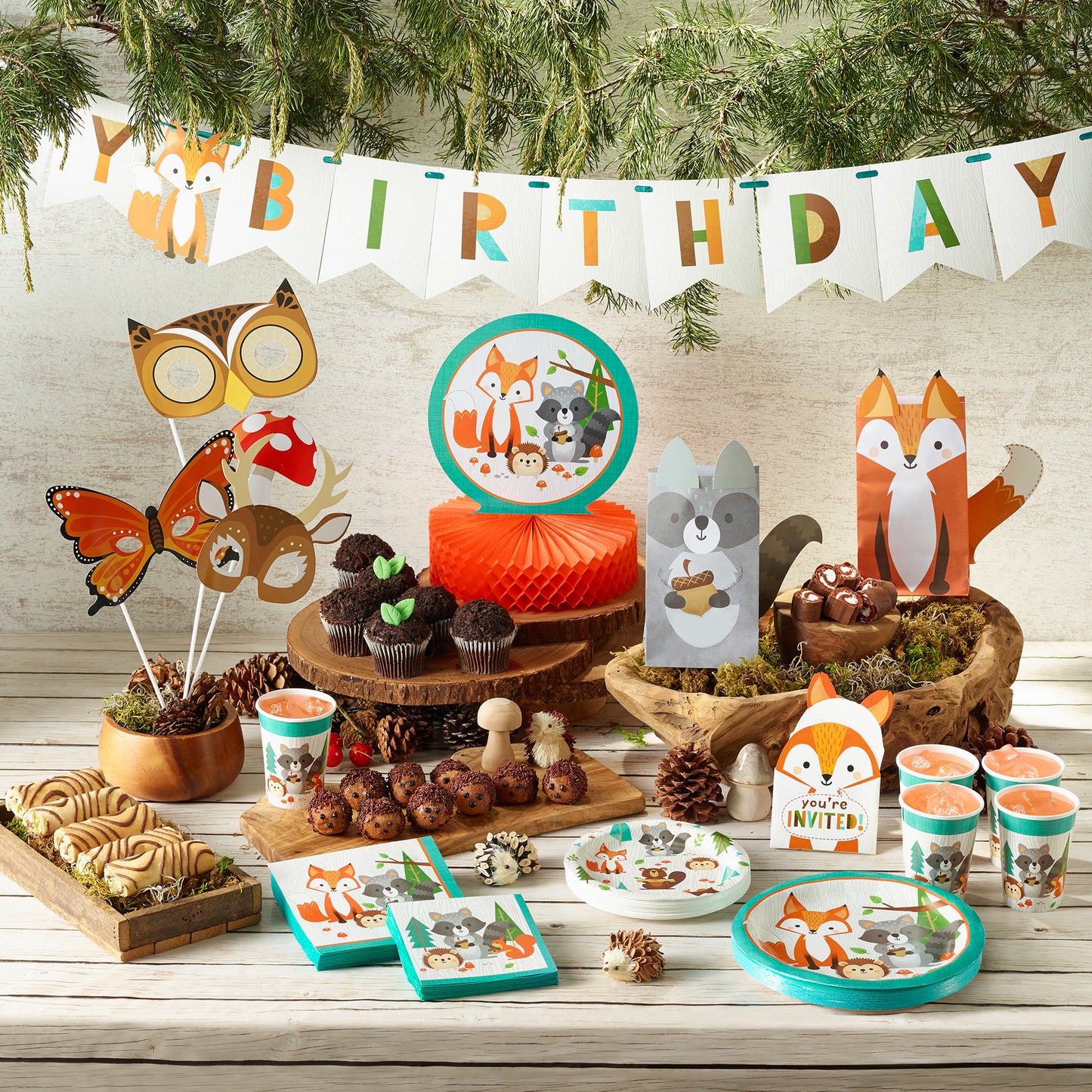 Wild One Woodland Centerpieces 6 ct