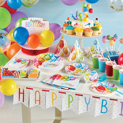 Balloon Bash Banners 12 ct
