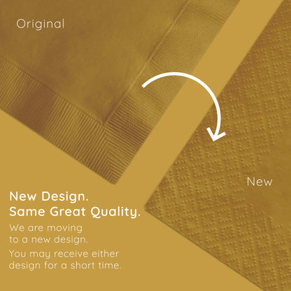 Glittering Gold 2-Ply Luncheon Napkins 600 ct Emboss Callout Image