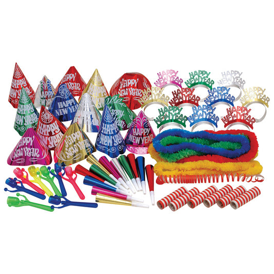 Assorted New Year's Multicolor Party Kit 1 ct