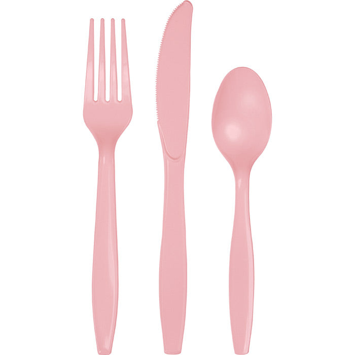 Classic Pink Assorted Plastic Cutlery 288 ct