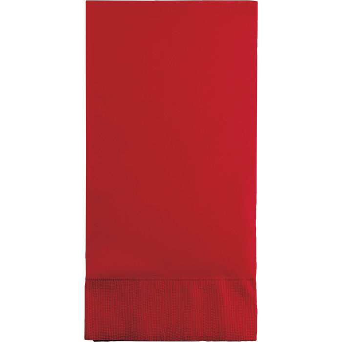 Classic Red 3-Ply Guest Towels 192 ct