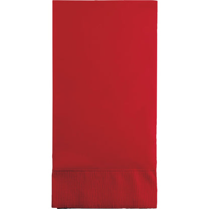 Classic Red 3-Ply Guest Towels 192 ct