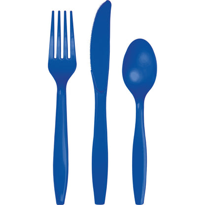 Cobalt Blue Assorted Plastic Cutlery 288 ct