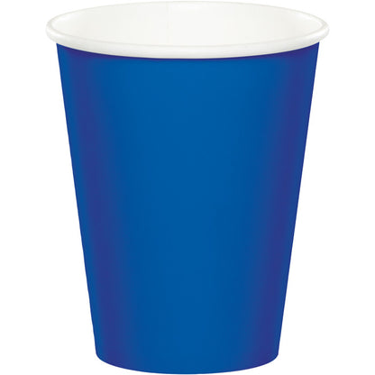 Cobalt Blue Disposable Cups 9 oz Paper 240 ct