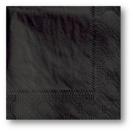Decorator Black Beverage Napkins 1,000 ct
