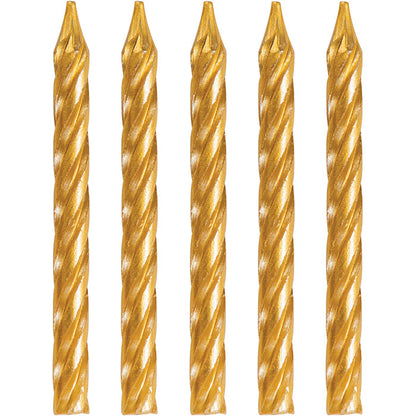 Gold Birthday Candles 288 ct