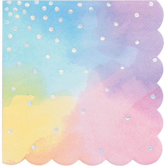 Iridescent Party Beverage Napkins 192 ct