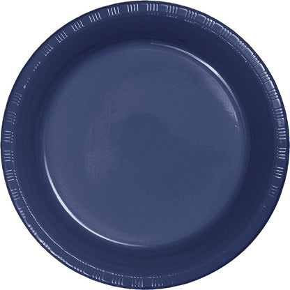 Navy Plastic Dessert Plates 240 ct