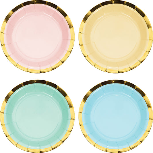 Pastel Celebrations Assorted Dessert Plates 96 ct