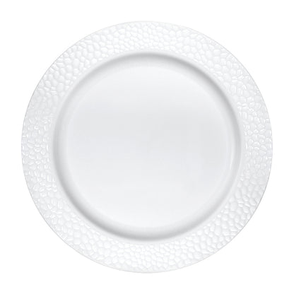Pearl Pebble Plastic Banquet Plates 120 ct