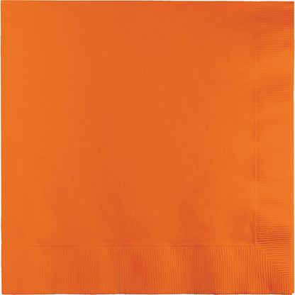 Sunkissed Orange Dinner Napkins 3-Ply 250 ct