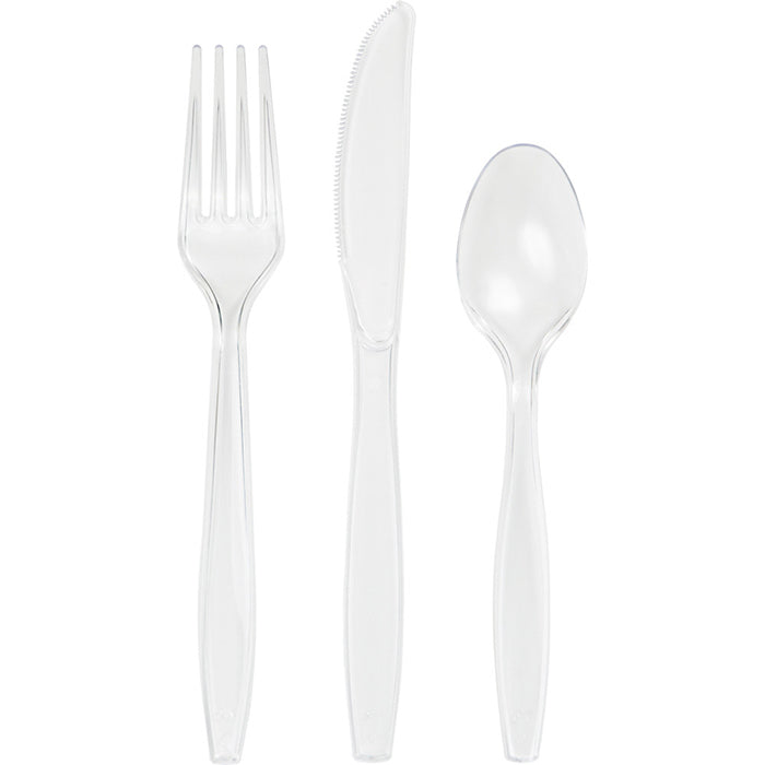 Value Friendly Clear Assorted Plastic Cutlery 216 ct