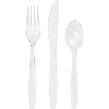 Value Friendly Clear Assorted Plastic Cutlery 216 ct