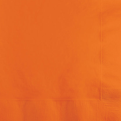 Value Friendly Sunkissed Orange Beverage Napkins 240 ct