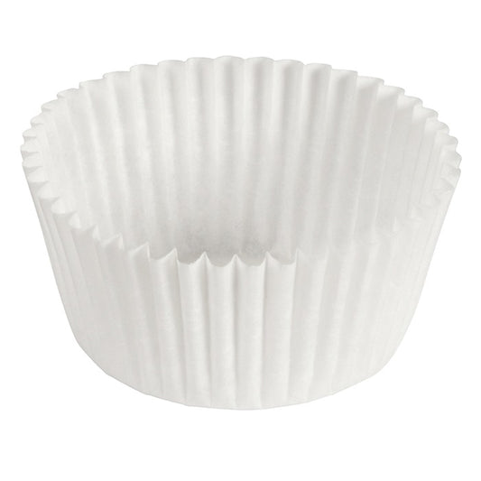 White 3.5" Fluted Baking Cups 10,000 ct