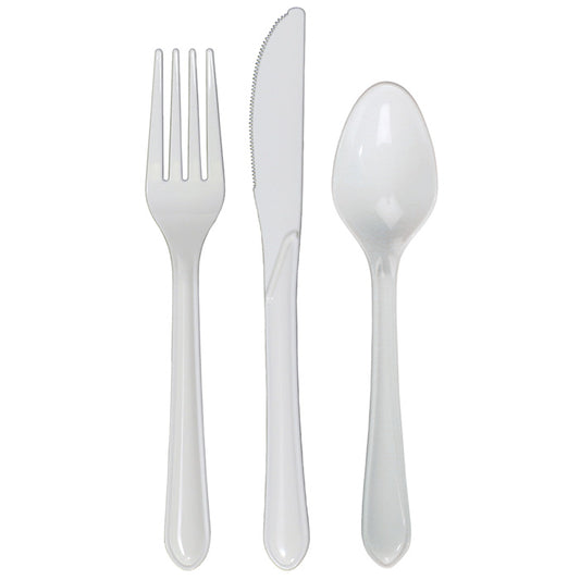 White Assorted Cutlery 300 ct